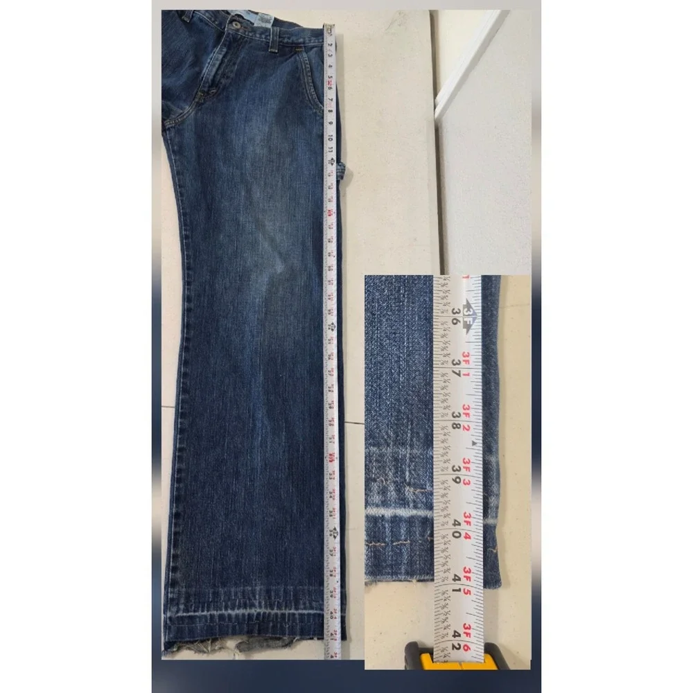 Levis SilverTab Carpenter Jeans Mens 30 Blue Denim Loose Distressed Destroyed
